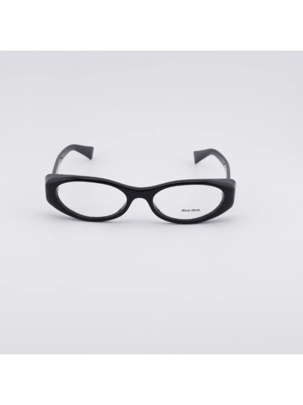 Miu Miu MU 03ZV 16K1O1 Eyeglasses Black 55mm Oval Frame
